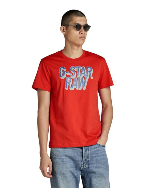 G-Star G-STAR 3D Dotted gr r t in Red für Herren