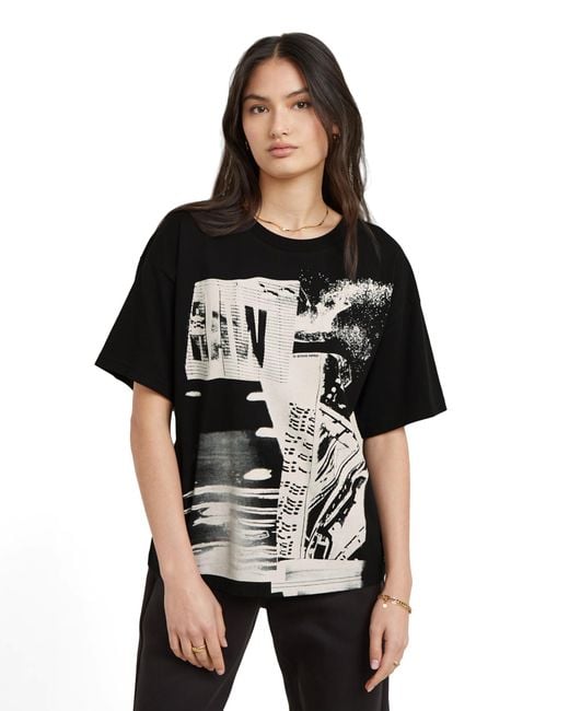 G-Star Black G-Star Multi Print Loose Top