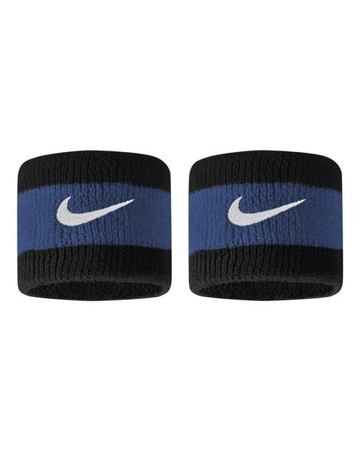Nike Blue Swoosh Wristband for men