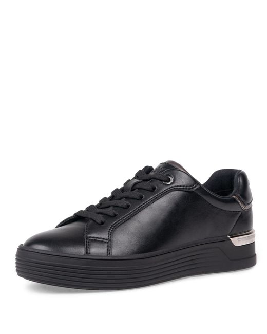 S.oliver Black Sneaker flach mit Schnürsenkeln Low Top