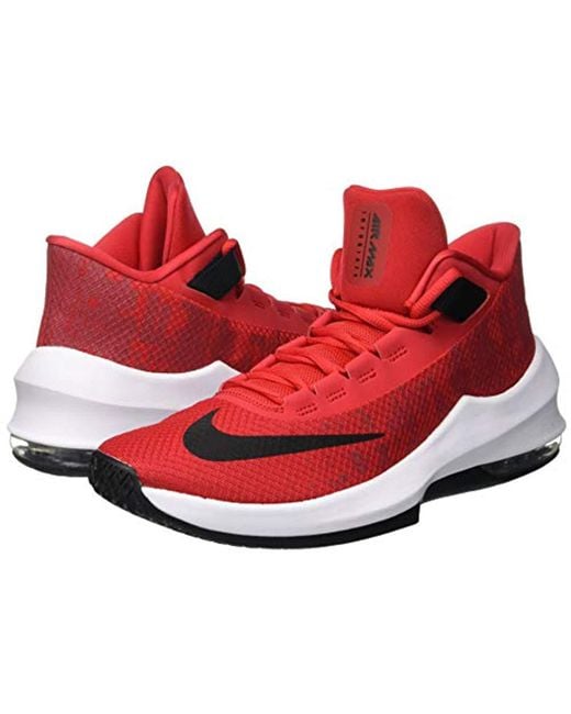 Men's Red Air Max Infuriate 2 Mid Low top Trainers Men's Red Air Max Infuriate 2 Mid Low top Trainers