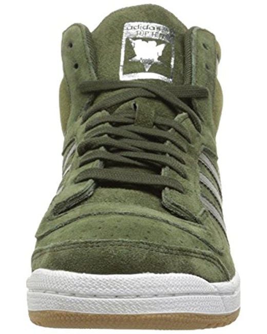 adidas Originals Suede Adidas Top Ten Hi Fashion Sneaker in Night Cargo  Night Cargo Olive ca (Green) for Men | Lyst