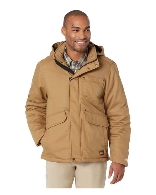 Timberland Brown Ironhide Hooded Insulated Jacket for men