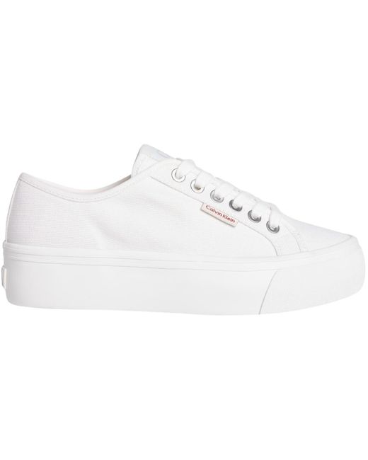 Vulc Flatform CTN Logo Tag Yw0yw01838 Bas Calvin Klein en coloris Black