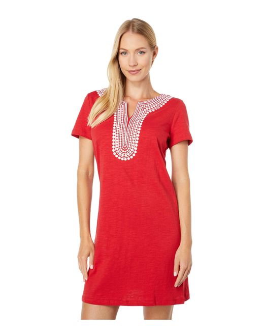 Tommy Hilfiger Red Kurzarm Essential Everyday Kleid