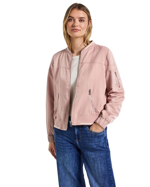 Street One Blue Satin Blouson