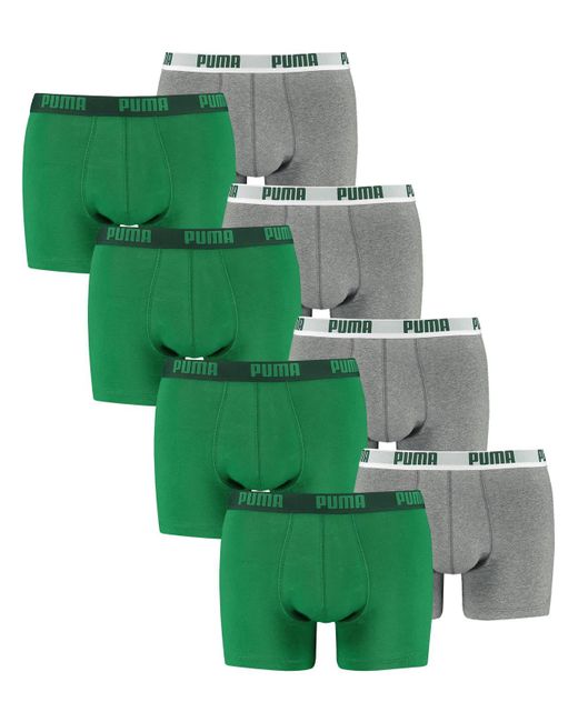 PUMA Boxershorts Unterhosen 521015001 8er Pack in Green für Herren
