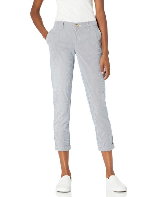 Tommy Hilfiger Hampton Chino Lightweight Pants For With Relaxed Fit in Gray  | Lyst