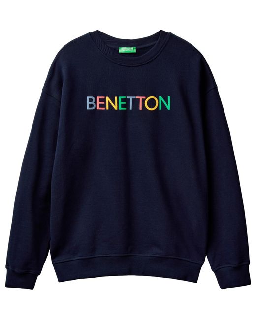Benetton Trikot G/C M/L 3J68U100F Sweatshirt ohne Kapuze in Blue für Herren