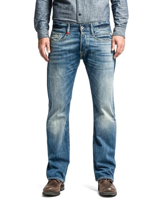 Replay Boot-Cut Jeans Billstrong in Blau für Herren | Lyst DE