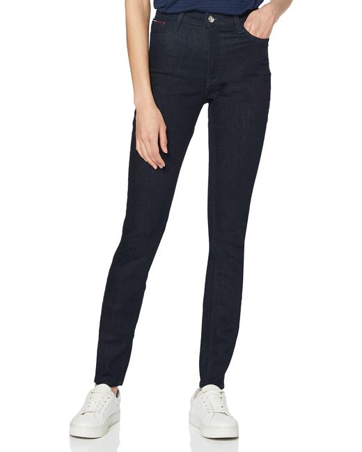 Tommy Jeans Mujer HIGH RISE SKINNY SANTANA NRST Jeans Tommy Hilfiger de  Denim de color Azul | Lyst