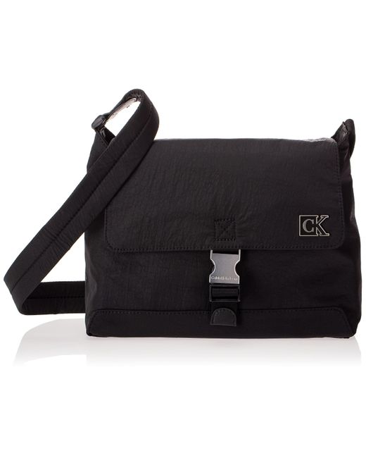 Calvin Klein Synthetic Feminine Nylon Flap Xbody Crossovers in Black Lyst