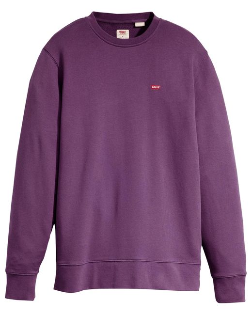Levi's Sweatshirt mit Rundhalsausschnitt in Purple für Herren