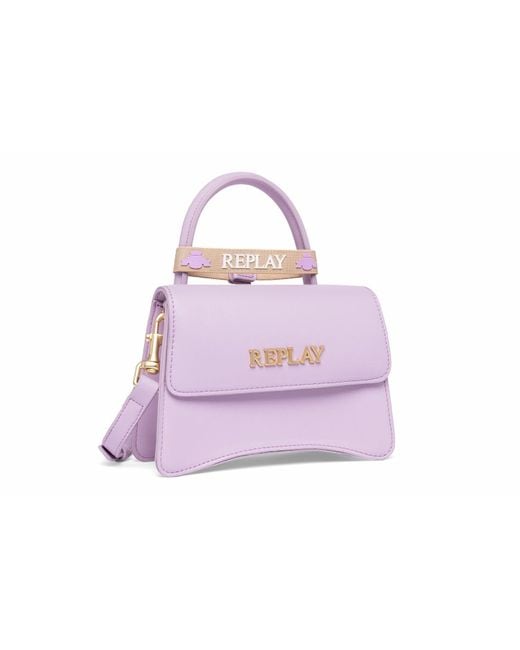 Replay Purple Handbag Small