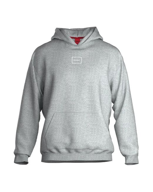 HUGO Laze Hoodie 10261152 01 in Gray für Herren
