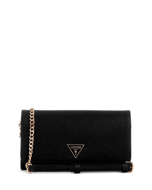 Guess Black Noelle II Crossbody Flap Organizer Handtasche