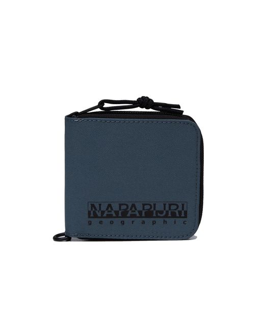 Napapijri Blue Cala Zip-around Wallet for men