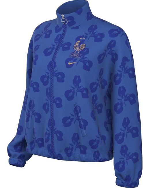 France Damen Sportswear Essntl Woven JKT Veste Nike en coloris Blue