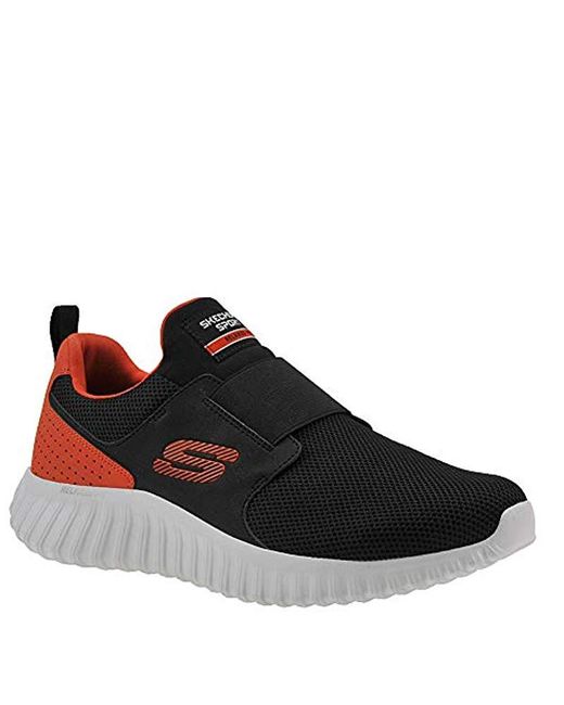 Skechers Depth Charge 2.0 Loafer in Black/Orange (Black) for Men | Lyst