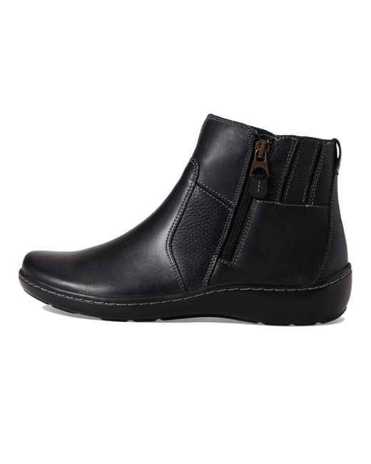 Clarks Cora Grace Ankle Boot in Black | Lyst