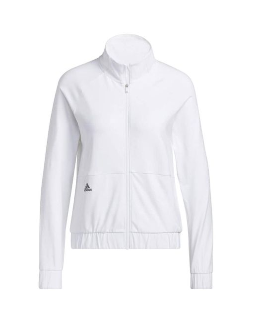 Adidas White Bomber Jacket