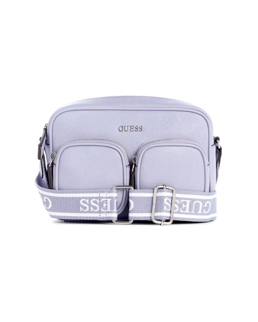 Guess Blue Pennywise Top-zip Crossbody