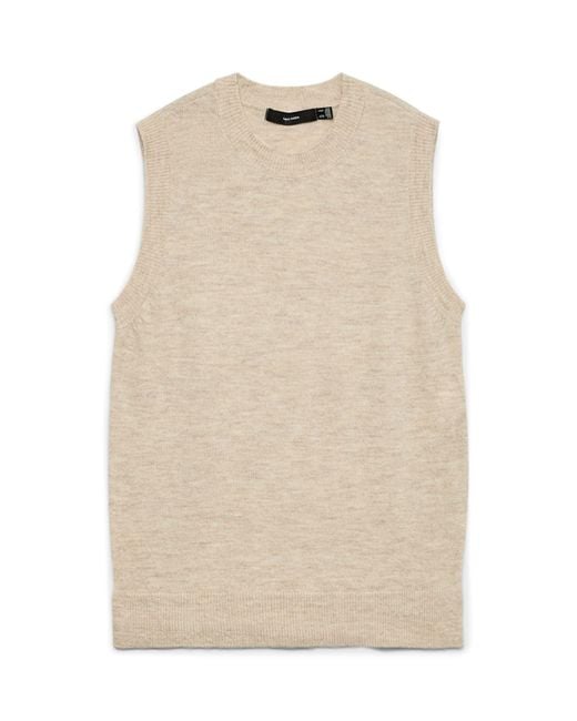 Vero Moda Natural Female Weste VMLEFILE Gestricktes Oberteil
