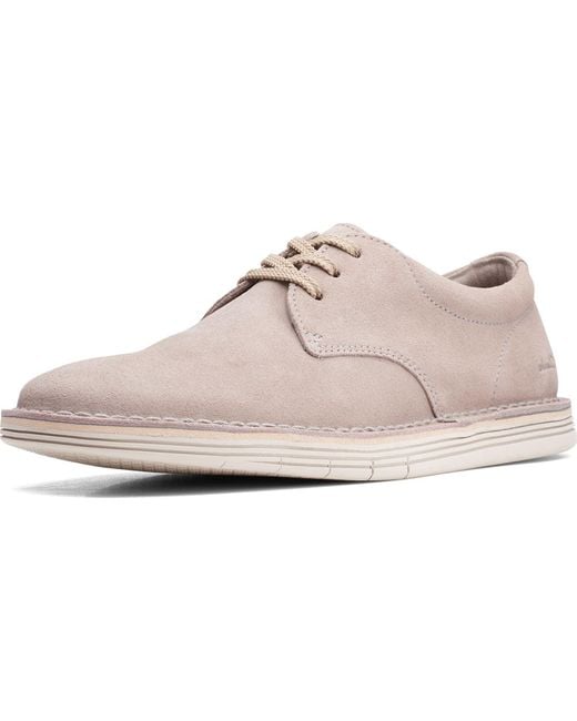 Clarks Suede Vibe Oxford Sneaker in Stone Suede (Black) for Men