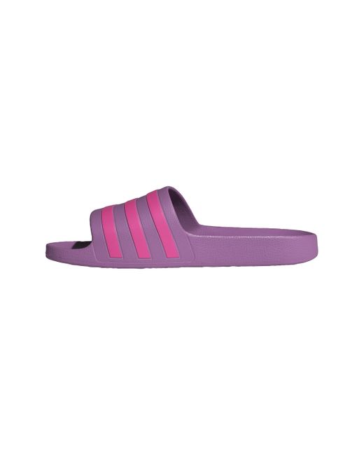Adidas Purple Adilette Aqua Slide Sandal