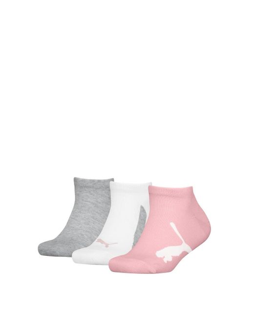 Calze unisex BWT SNEAKER 3P rosa/grigio di PUMA in Pink