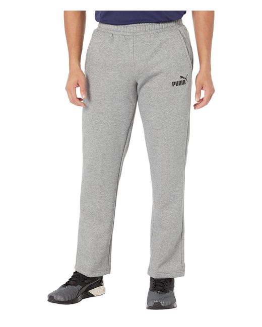 PUMA Gray Mens Essentials Fleece Sweatpants for men