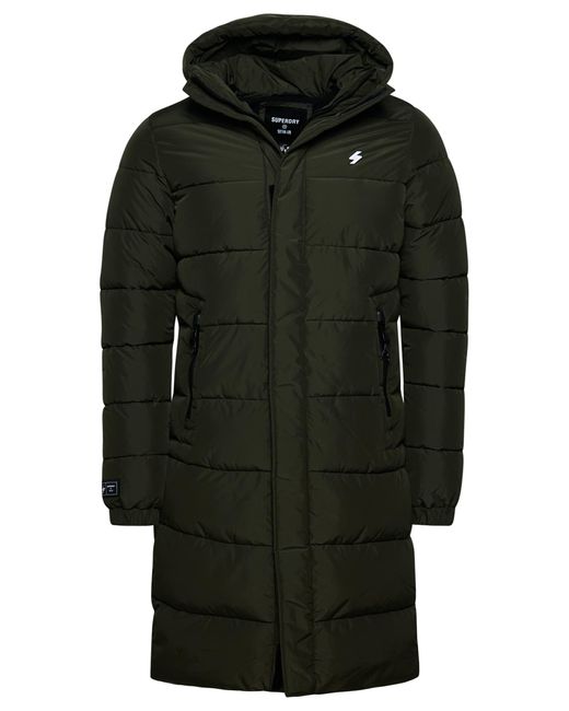 Superdry Black Longline Puff Jacket M5011513a for men