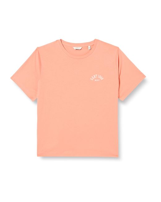 Gant Pink REG Arch SS T-Shirt