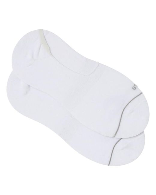 Pack 2 Invisible Socks Logo Calcetín Springfield de hombre de color White