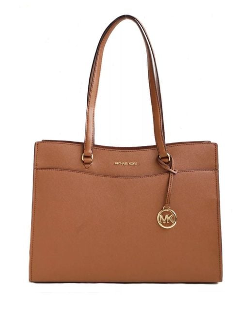 Borsa tote Jet set travel di Michael Kors in Brown