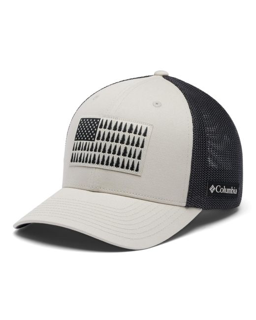 Columbia Metallic Tree Flag Mesh Ball Cap