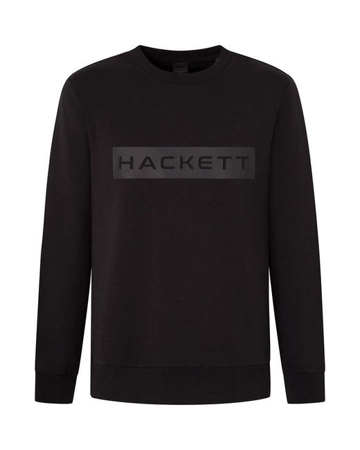 Hackett Essential SP Crew Sweatshirt in Black für Herren