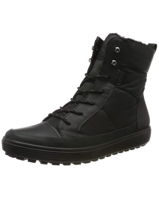 Ecco Soft 7 Tred W Hi-top Trainers in Black | Lyst