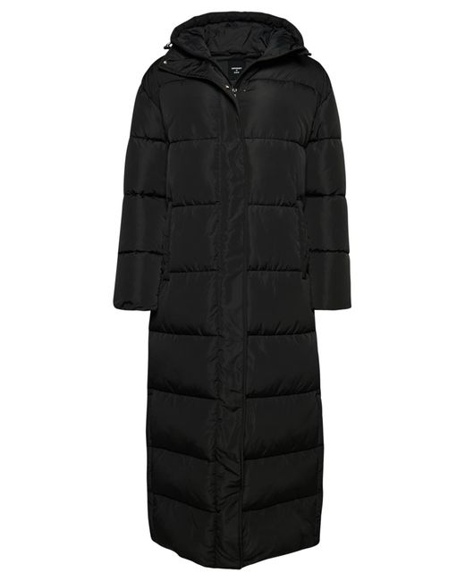 Superdry Black S Hooded Maxi Puffer Coat