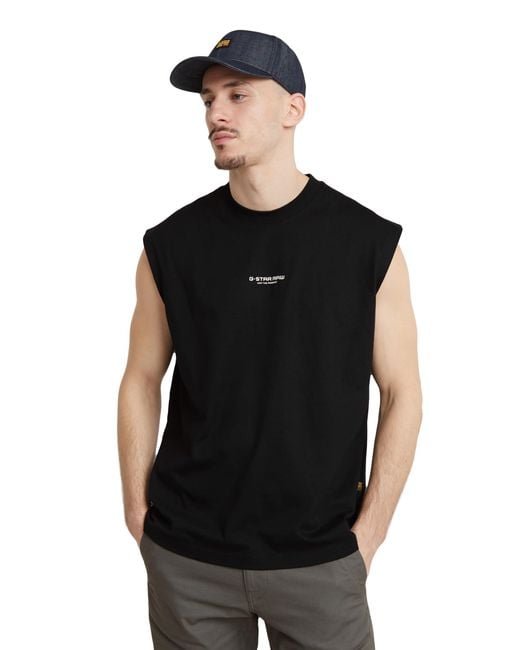 Boxy R T SL Camiseta G-Star RAW de hombre de color Black