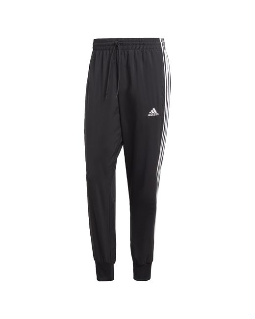 Adidas Primegreen Essentials Warm-up Tapered 3-stripes Trainingsbroek in het Black voor heren
