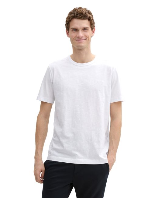 Tom Tailor Denim Pullover mit Lochmuster in White für Herren