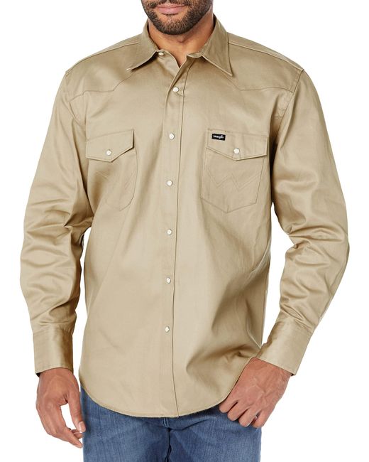 Wrangler Mens Western Classic Big and Tall One Pocket Shirt