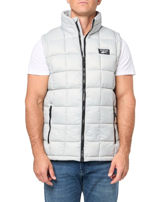 Reebok White Packable Glacier Shield Vest for men