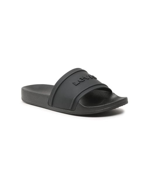 Levi's Black June 3d S Sandals