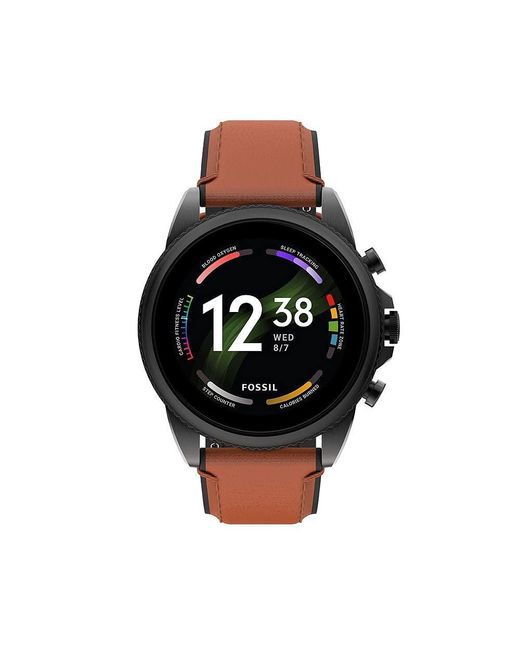 Pour des s Numérique écran Tactile Montre avec Bracelet en Cuir véritable  FTW4062 Fossil pour homme en coloris Noir - 2 % de réduction - Lyst