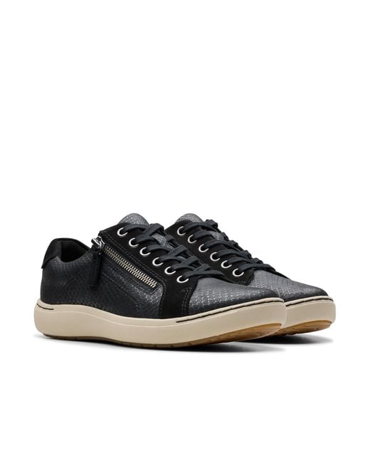 Clarks Black Nalle Lace Sneaker