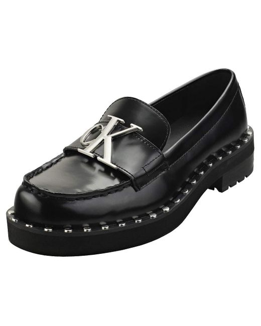 Calvin Klein Normina Womens Loafer Shoes In Black - 6 Uk | Lyst UK