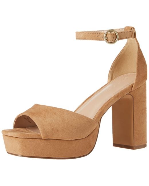 The Drop Brown Hamalie Platform Sandal