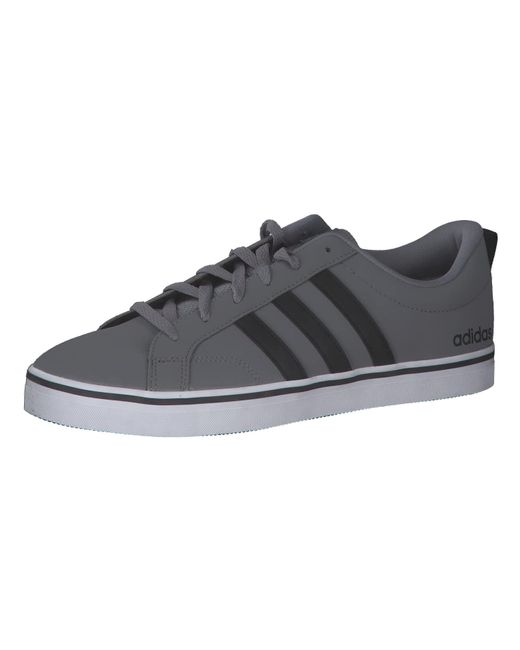 Adidas S Pace Vs Nubuck Trainers Suede Lace Up Padded Ankle Collar Grey/black/white Uk 6 for men